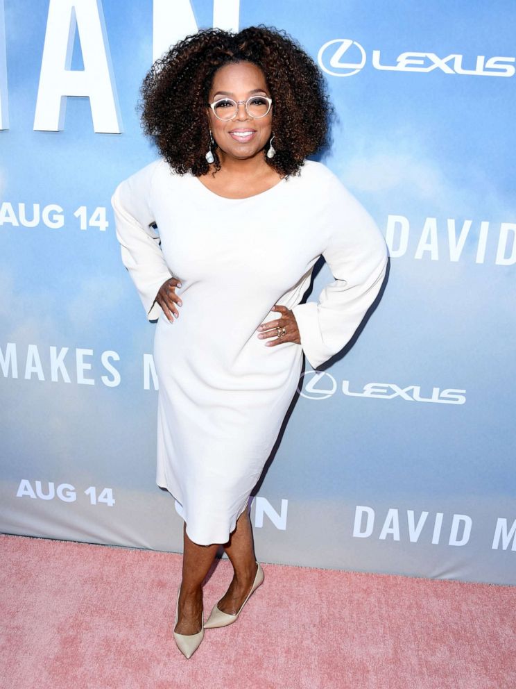 PHOTO:Oprah Winfrey arrives at the Premiere Of OWN's "David Makes Man" at NeueHouse Hollywood, Aug. 6, 2019, in Los Angeles.