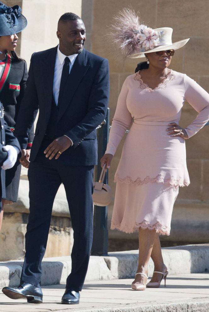 PHOTO: Oprah Winfrey and Idris Elba attend the wedding of Prince Harry and Meghan Markle at St. George's Chapel, Windsor Castle on May 19, 2018 in Windsor, England.