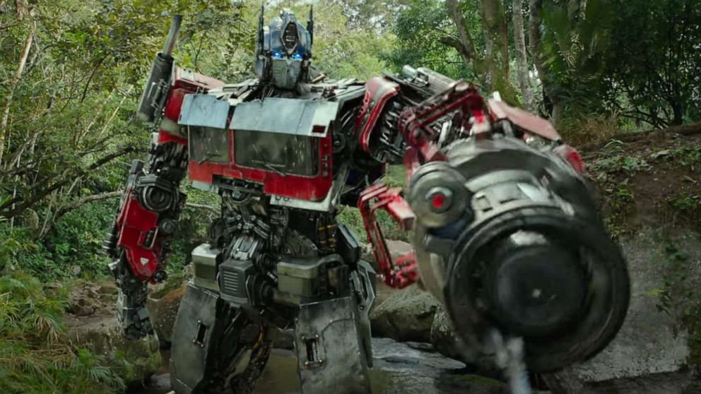 PHOTO: Optimus Prime in a screen grab of "Transformers: Rise of the Beasts" official movie teaser trailer.