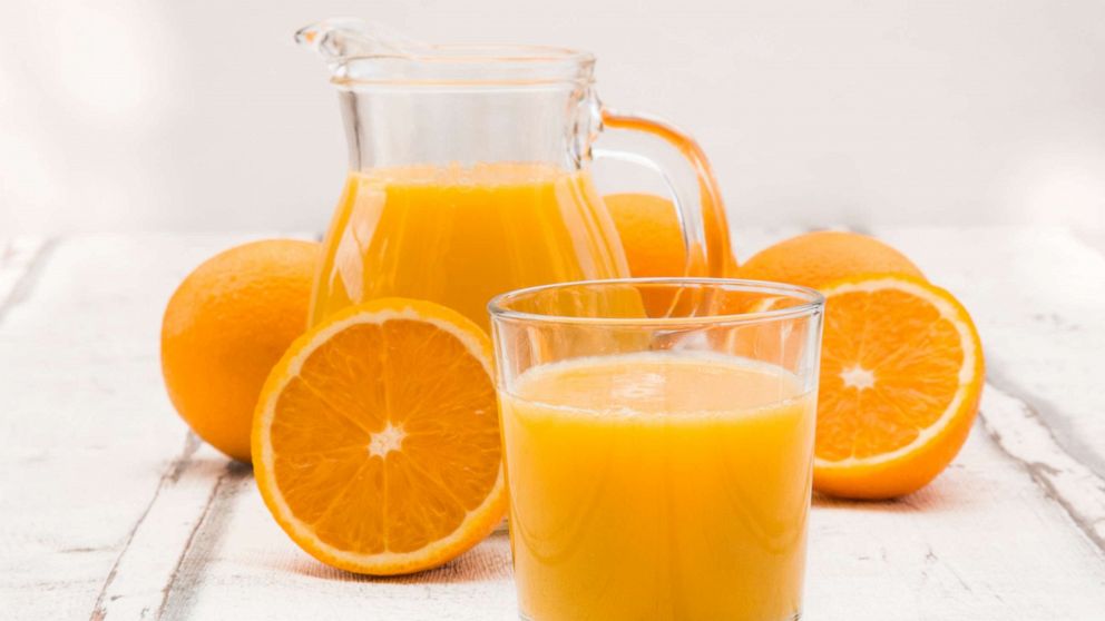 PHOTO: Oranges and orange juice are seen in an undated stock photo.