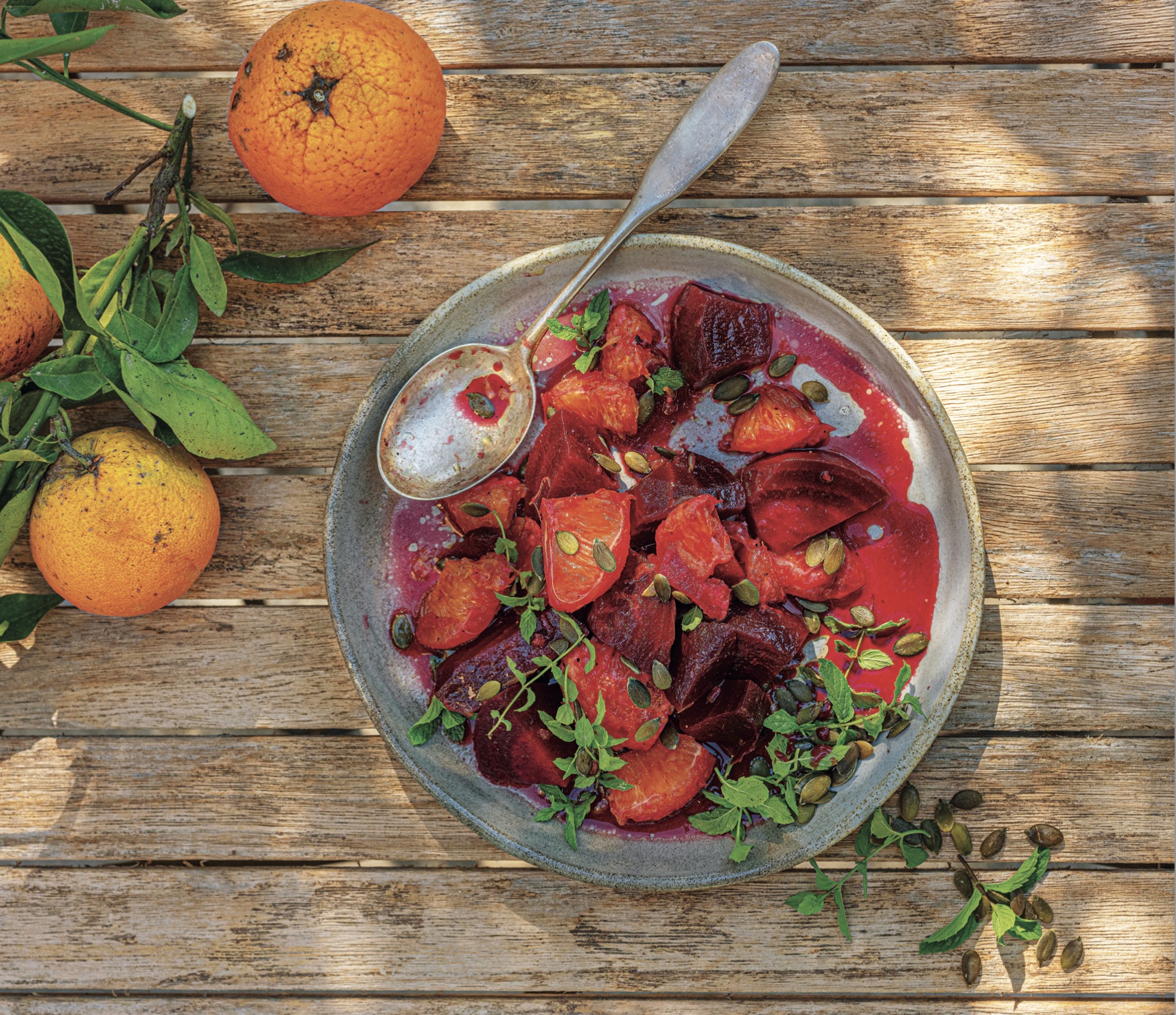 PHOTO: A vibrant beet and orange salad from "Sea, Salt and Honey."