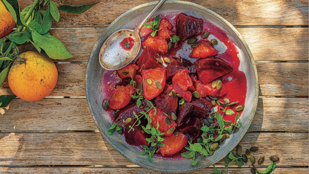 PHOTO: A vibrant beet and orange salad from "Sea, Salt and Honey."