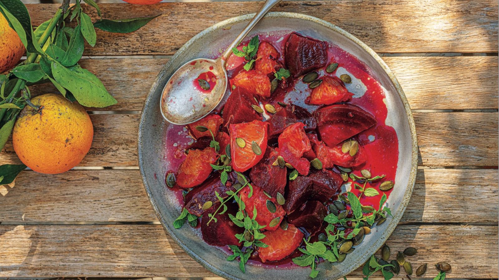 PHOTO: A vibrant beet and orange salad from "Sea, Salt and Honey."