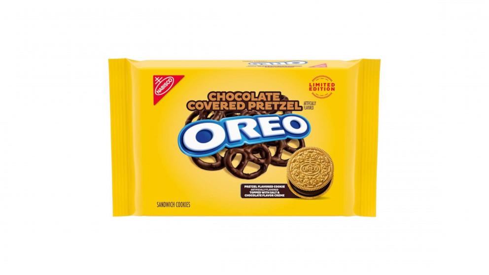 PHOTO: Oreo’s new chocolate-covered pretzel cookies are available nationwide starting on May 5 for a limited time.