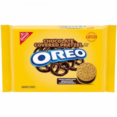 PHOTO: Oreo’s new chocolate-covered pretzel cookies are available nationwide starting on May 5 for a limited time.