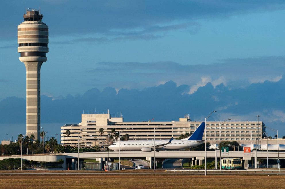 PHOTO: In an undated stock photo, the control tower at Orlando International Airport is shown in Orlando, Fla.