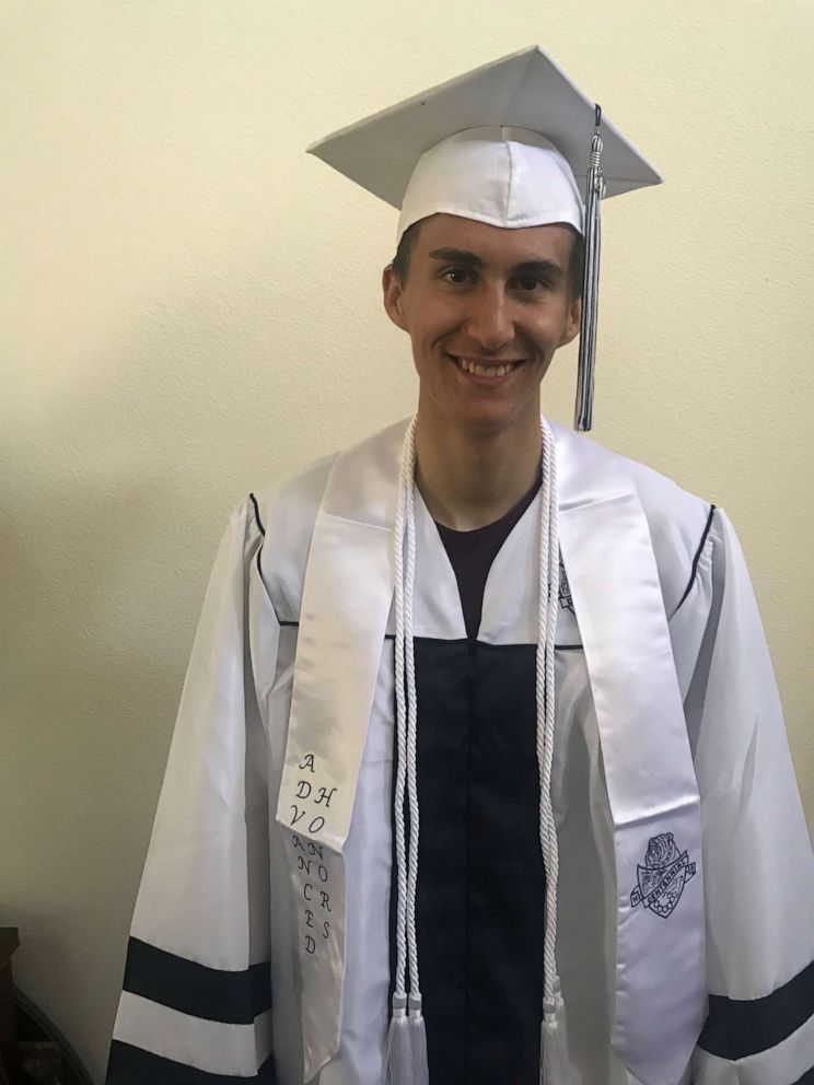 PHOTO: Anthony Orr is pictured in his high school graduation cap and gown.