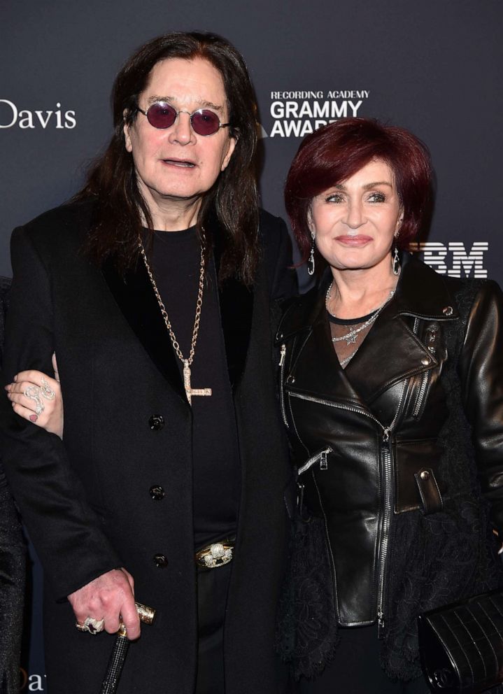 PHOTO: Ozzy Osbourne and Sharon Osbourne at The Beverly Hilton Hotel, Jan. 25, 2020, in Beverly Hills, Calif.