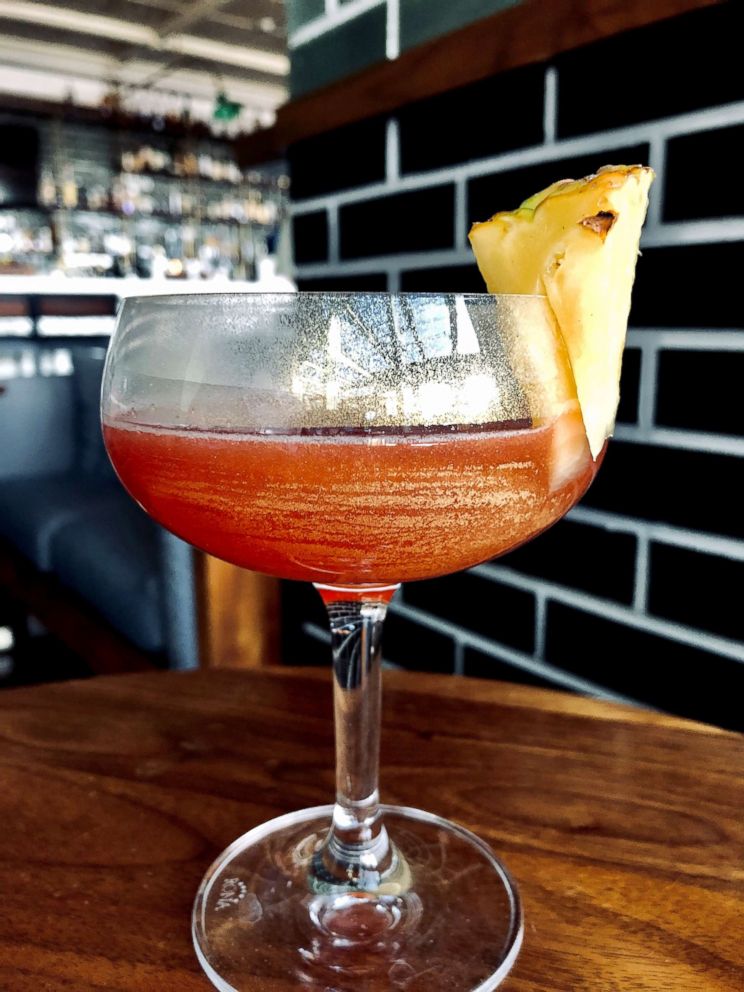 PHOTO: "A Star Is Born" cocktail is a riff on a classic paper plane with pineapple-infused Campari made by Tim Prendergast at The Outsider.