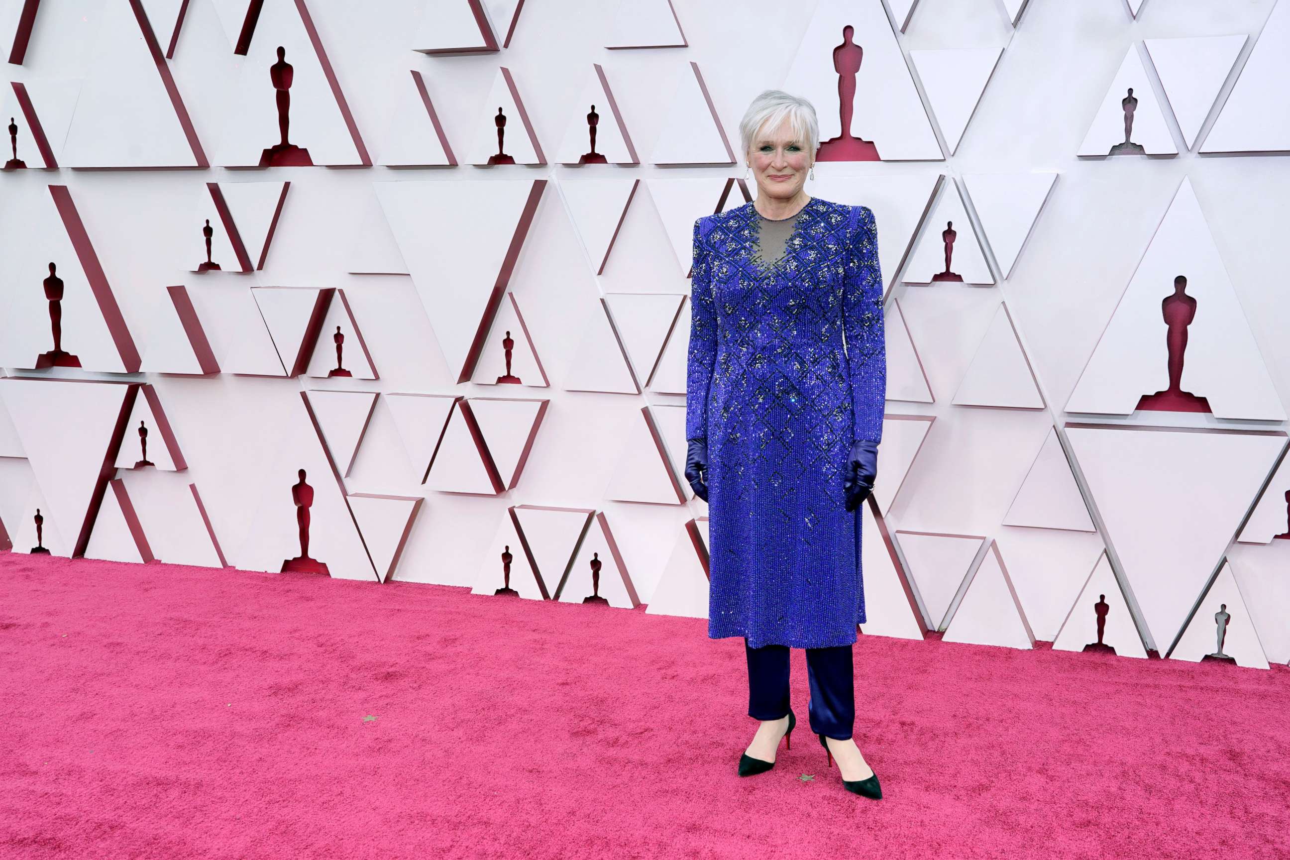 PHOTO: Glenn Close attends the 93rd Annual Academy Awards, April 25, 2021, in Los Angeles.
