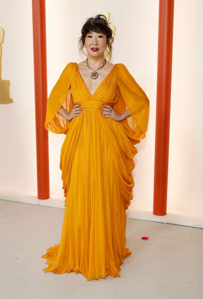 PHOTO: Sandra Oh attends the 95th Annual Academy Awards on March 12, 2023 in Hollywood, California.