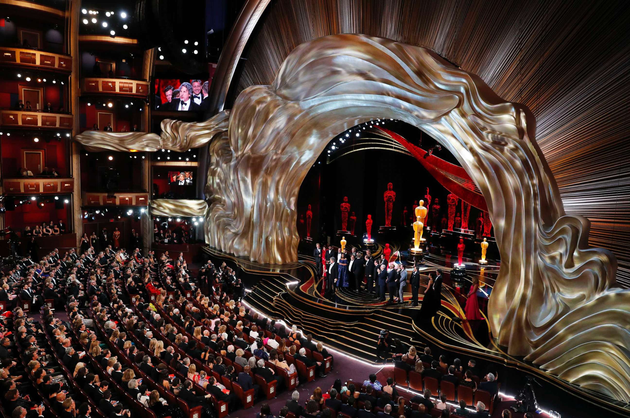 PHOTO: The best picture is awarded to "Green Book" at Dolby Theatre during the Oscars, Feb. 24, 2019, in Los Angeles.