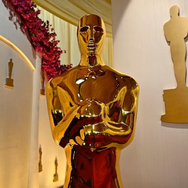 PHOTO: An Oscar statue is pictured at the red carpet of the 96th Annual Academy Awards at the Dolby Theatre, March 9, 2024, in Hollywood, Calif.