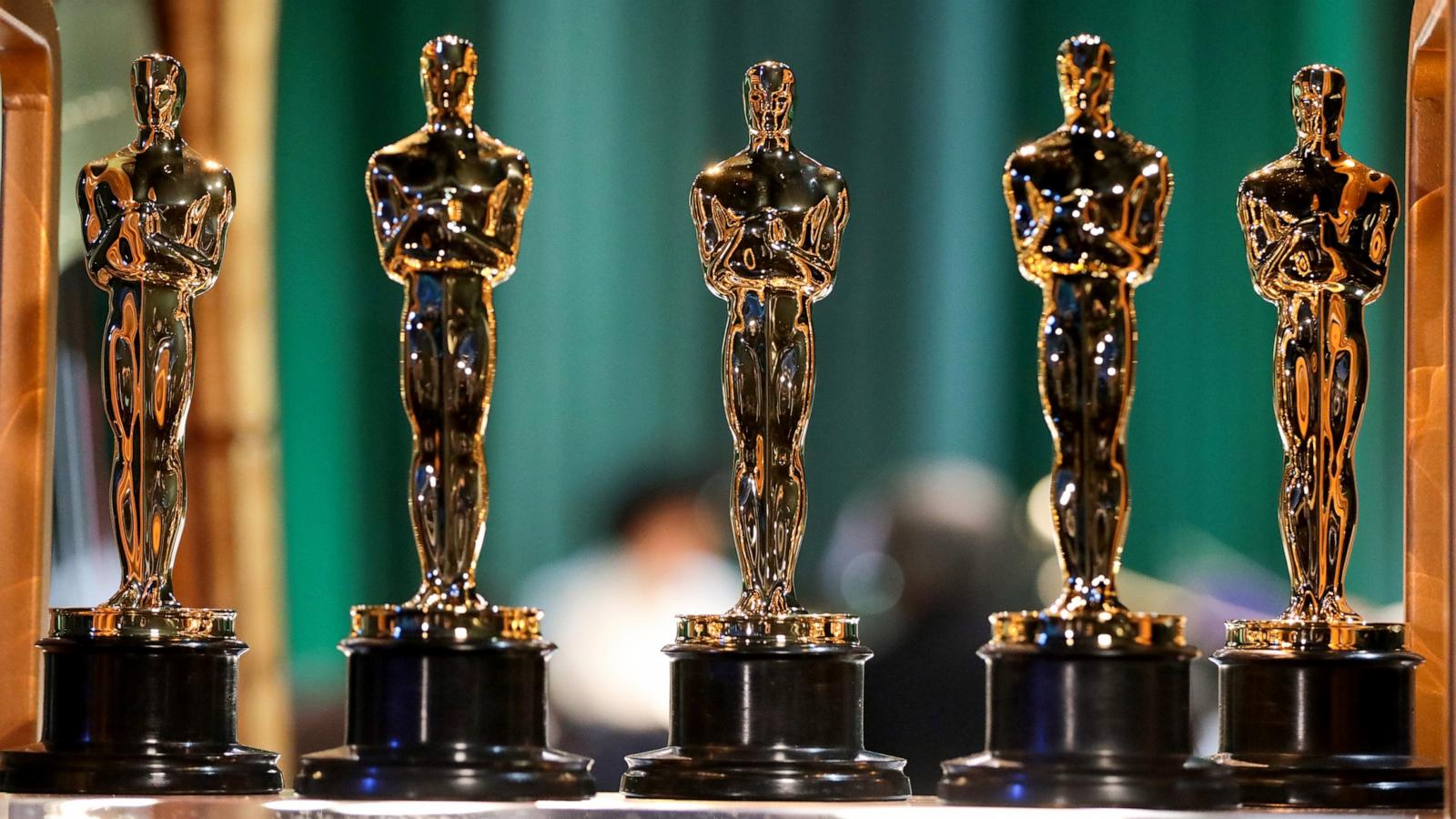 PHOTO: Oscar statuettes are seen backstage during the 95th Annual Academy Awards on March 12, 2023 in Hollywood, California.