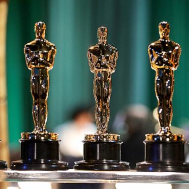 PHOTO: Oscar statuettes are seen backstage during the 95th Annual Academy Awards on March 12, 2023 in Hollywood, California.