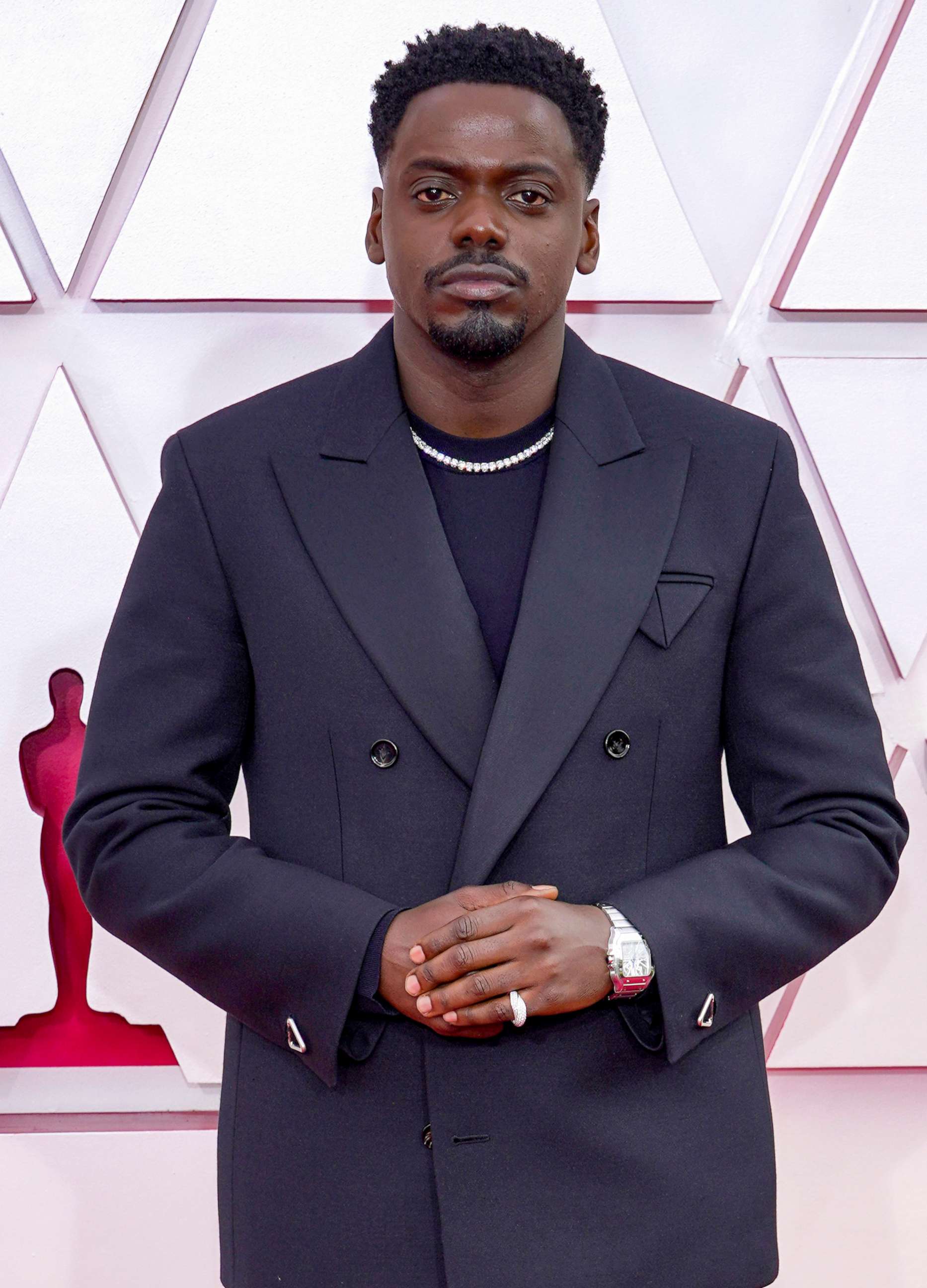 PHOTO: Daniel Kaluuya arrives to the 93rd Academy Awards, at Union Station, in Los Angeles, April 25, 2021.