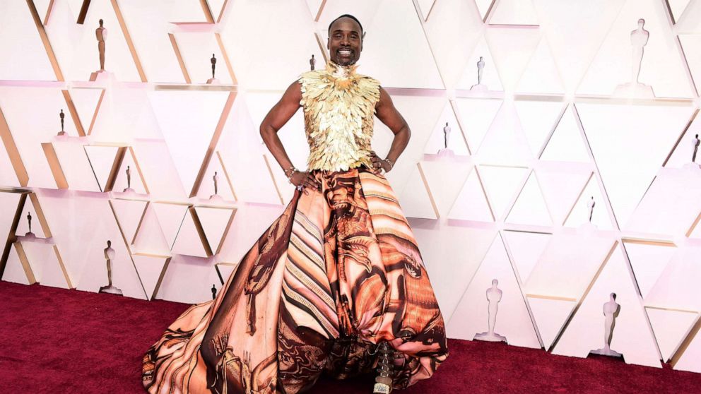 PHOTO: Billy Porter arrives at the Oscars, Feb. 9, 2020, at the Dolby Theatre in Los Angeles. 