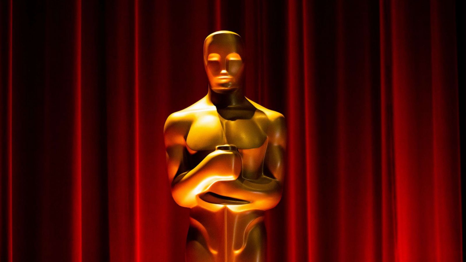 PHOTO: The Oscar statue, on display inside the Samuel Goldwyn Theater, at the Academy of Motion Picture Arts and Sciences, the morning of nominations for the 95th Academy Awards, in the in Beverly Hills, Calif., Jan. 24, 2023.