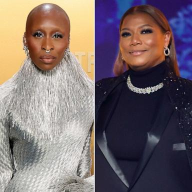 PHOTO: Cynthia Erivo attends the 31st Annual Screen Actors Guild Awards, Feb. 23, 2025. Queen Latifah speaks onstage during the 67th Annual GRAMMY Awards , Feb. 2, 2025. Ariana Grande attends the 31st Annual Screen Actors Guild Awards , Feb. 23, 2025.