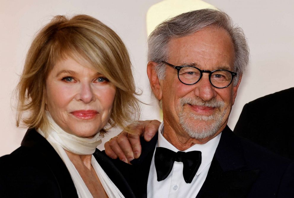 PHOTO: Steven Spielberg and Kate Capshaw attend the 95th Academy Awards in Hollywood, Mar. 12, 2023.