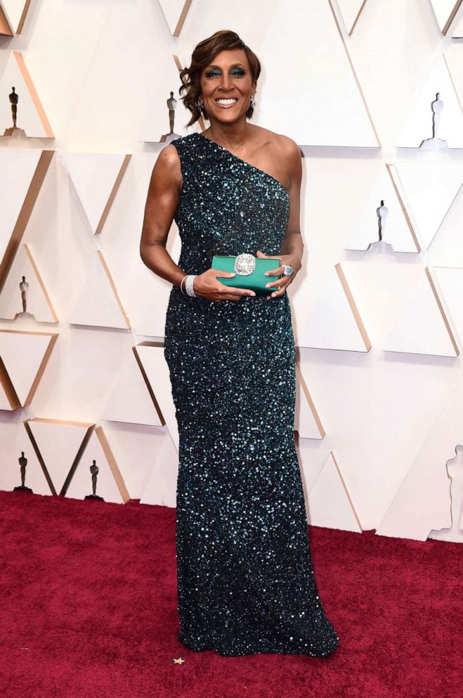 PHOTO: Robin Roberts arrives at the Oscars, Feb. 9, 2020,in Hollywood, Calif.