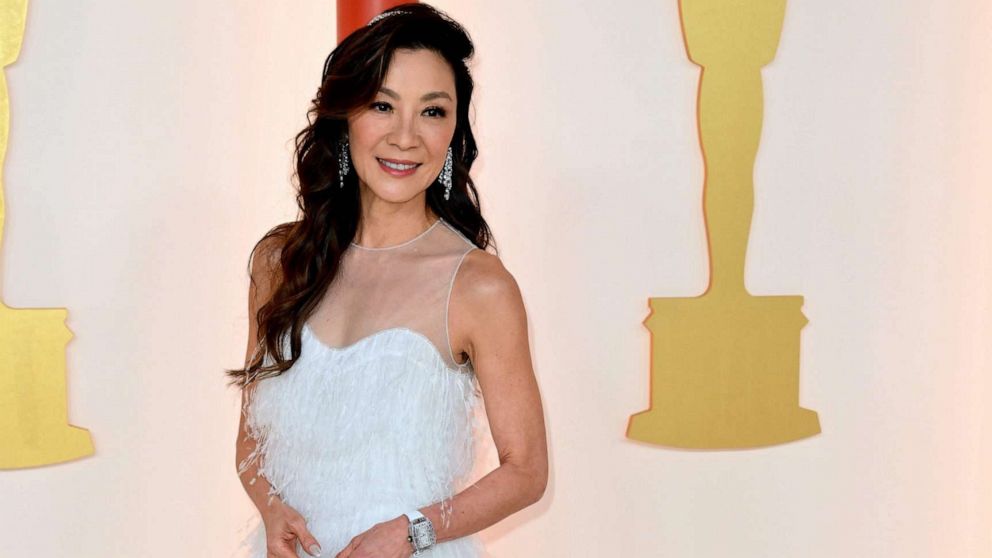 PHOTO: Michelle Yeoh attends the 95th Annual Academy Awards in Hollywood, Mar.12, 2023.