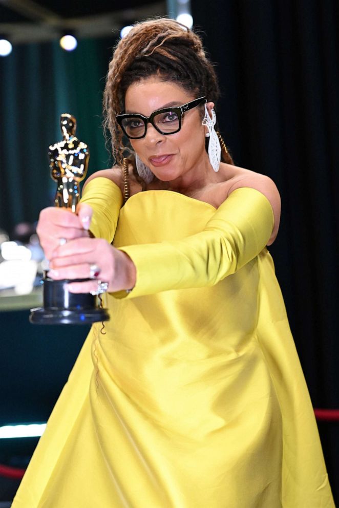 PHOTO: Best Costume Design winner for "Black Panther: Wakanda Forever," Ruth E. Carter is seen backstage during the 95th Annual Academy Awards, Mar. 12, 2023, in Hollywood.