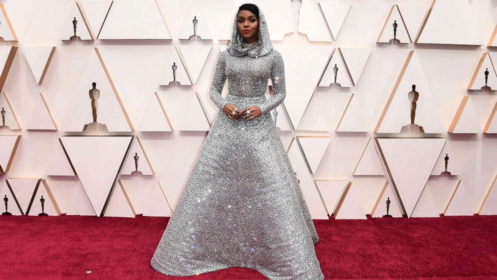 PHOTO: Janelle Monae arrives at the Oscars, Feb. 9, 2020, in Hollywood, Calif. 