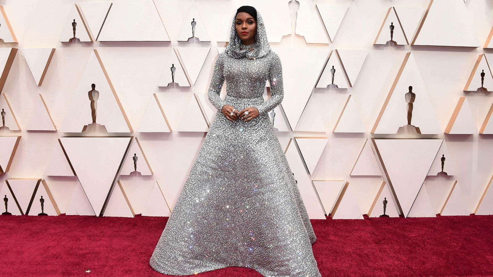 PHOTO: Janelle Monae arrives at the Oscars, Feb. 9, 2020, in Hollywood, Calif.