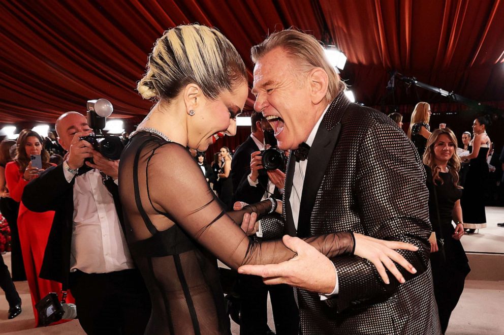 PHOTO: Lady Gaga and Brendan Gleeson attend the 95th Academy Awards in Hollywood, Mar. 12, 2023.