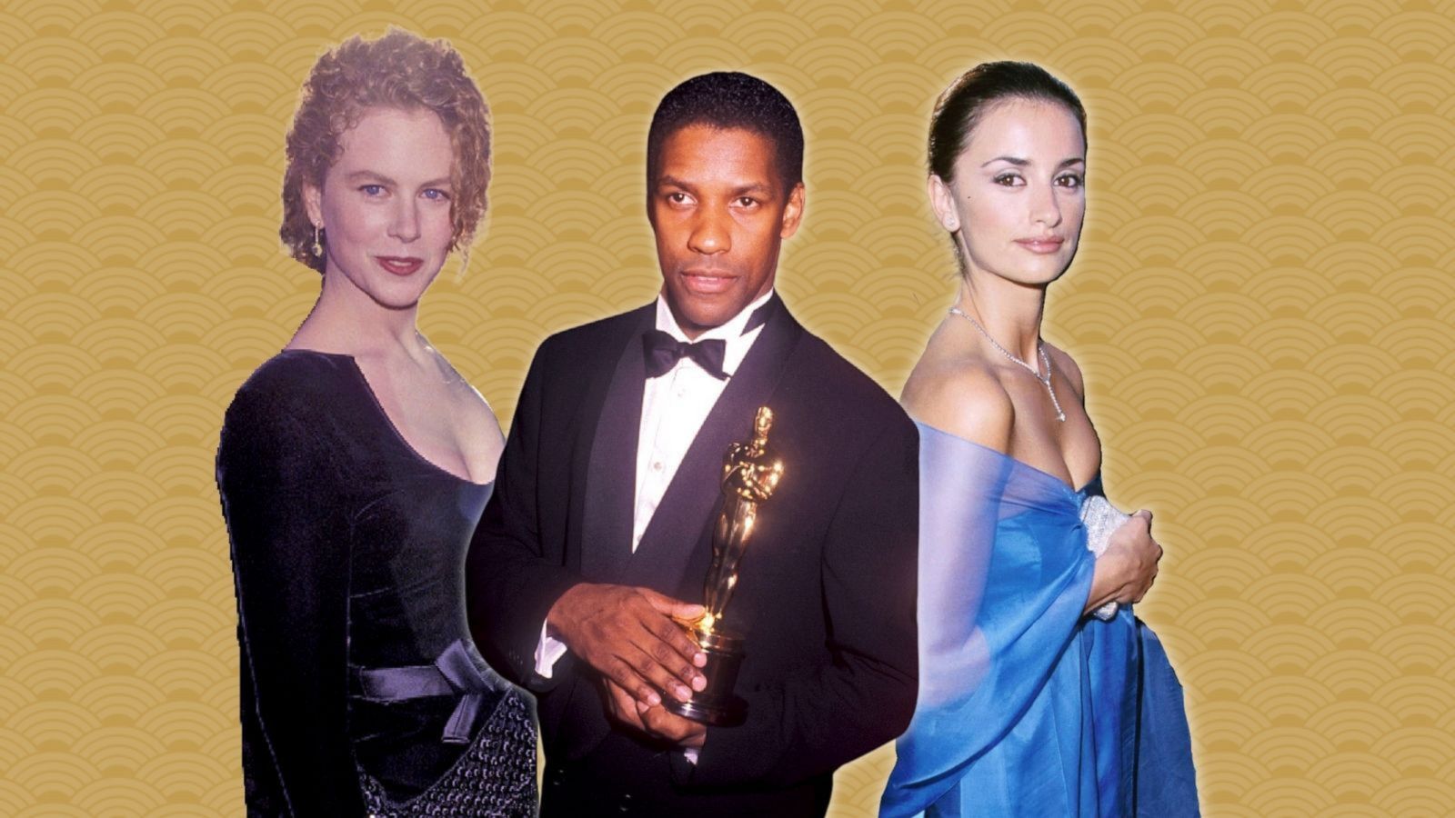 PHOTO: Nicole Kidman, Denzel Washington and Penelope Cruz at their first Academy Awards.