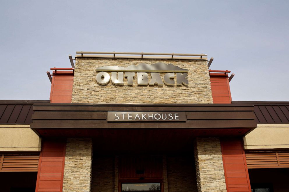 PHOTO: In this Dec. 4, 2017, file photo, the exterior of an Outback Steakhouse in Silver Spring, MD. is shown.