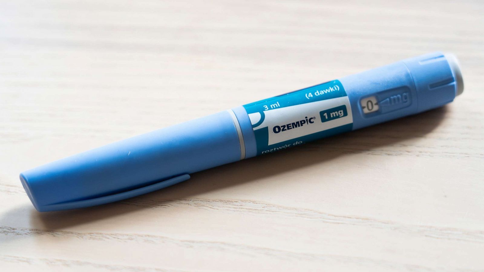 PHOTO: An Ozempic injection pen is seen on a kitchen table, Aug. 6, 2023, in Riga, Latvia.