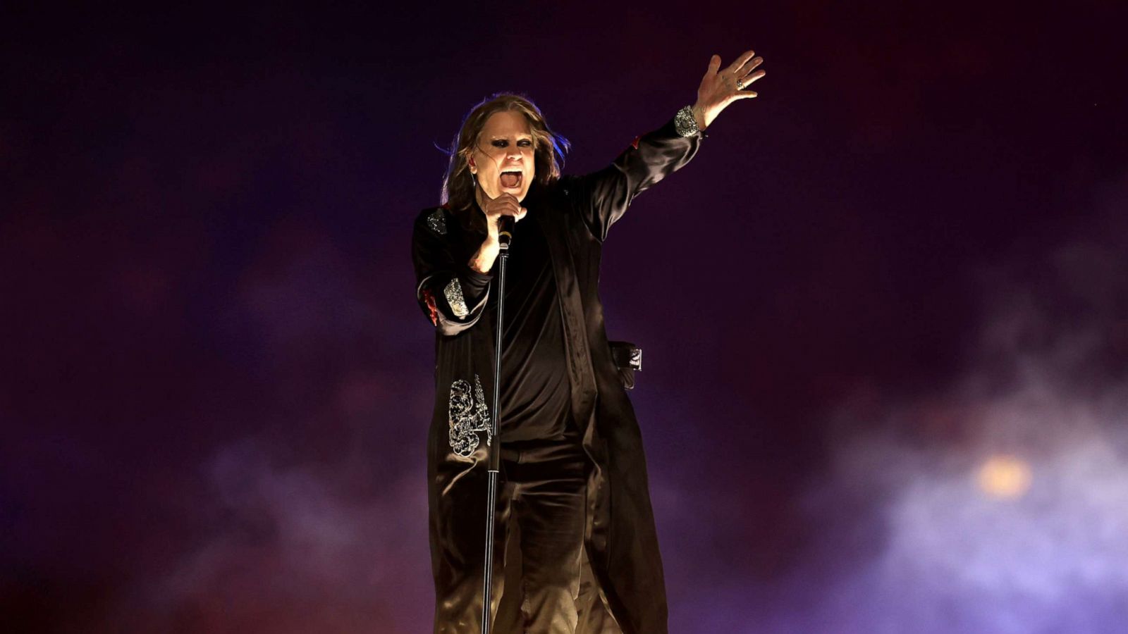 PHOTO: Ozzy Osbourne of Black Sabbath performs during the Birmingham 2022 Commonwealth Games Closing Ceremony at Alexander Stadium, Aug. 8, 2022, on the Birmingham, England.