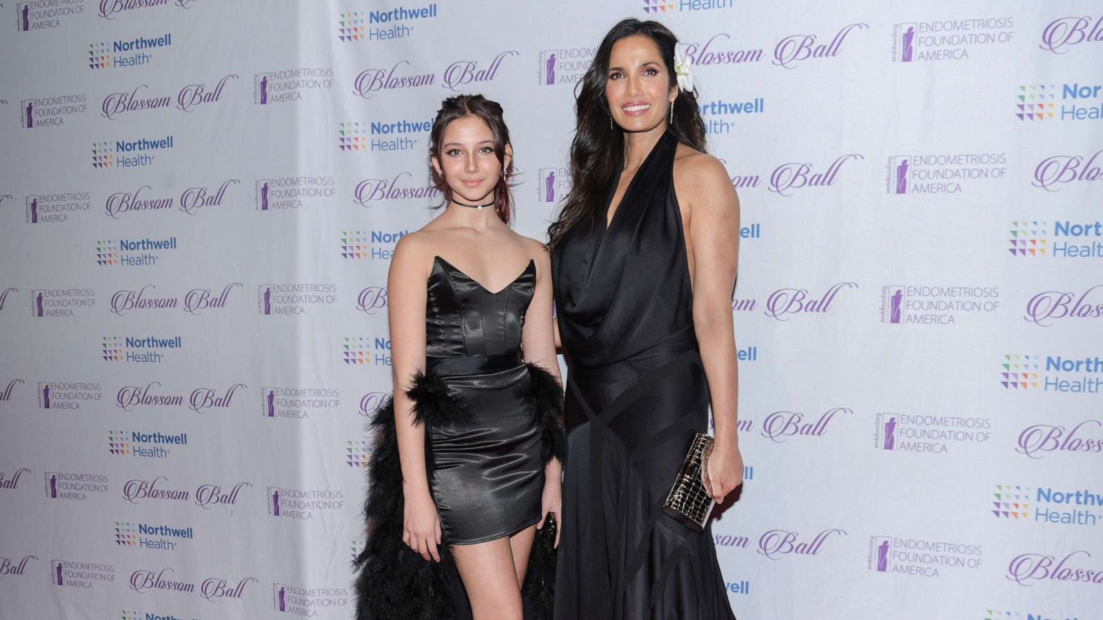 PHOTO: Krishna Thea Lakshmi-Dell and Padma Lakshmi at the Blossom Ball Endometriosis Foundation of America held at Cipriani 42nd Street, March 20, 2023, in New York City.