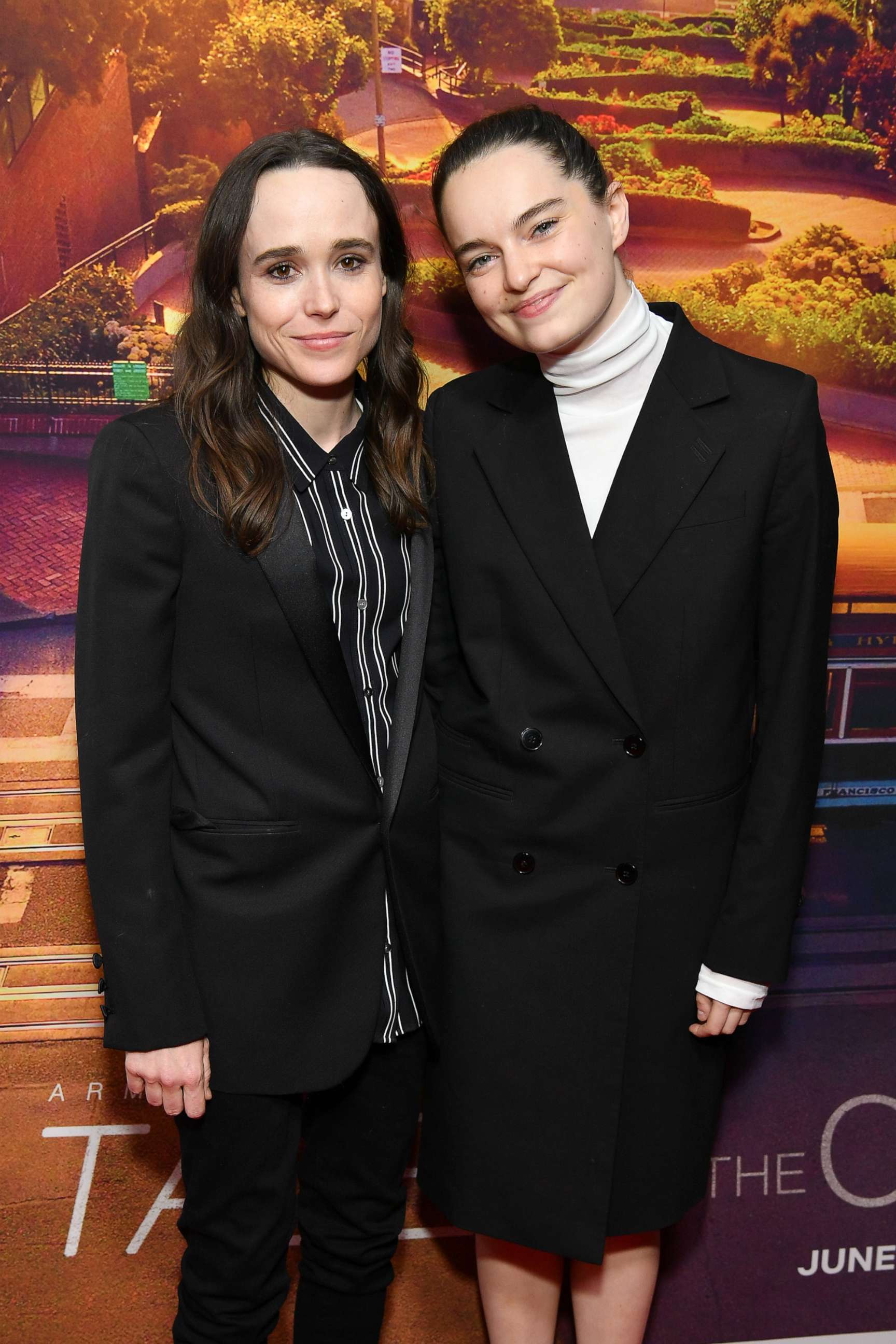PHOTO: Ellen Page and Emma Portner attend the "Tales of the City" New York premiere at The Metrograph, June 3, 2019, in New York.