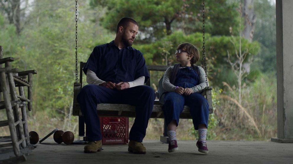 PHOTO: Justin Timberlake and Ryder Allen star in a scene from the 2021 film, "Palmer."