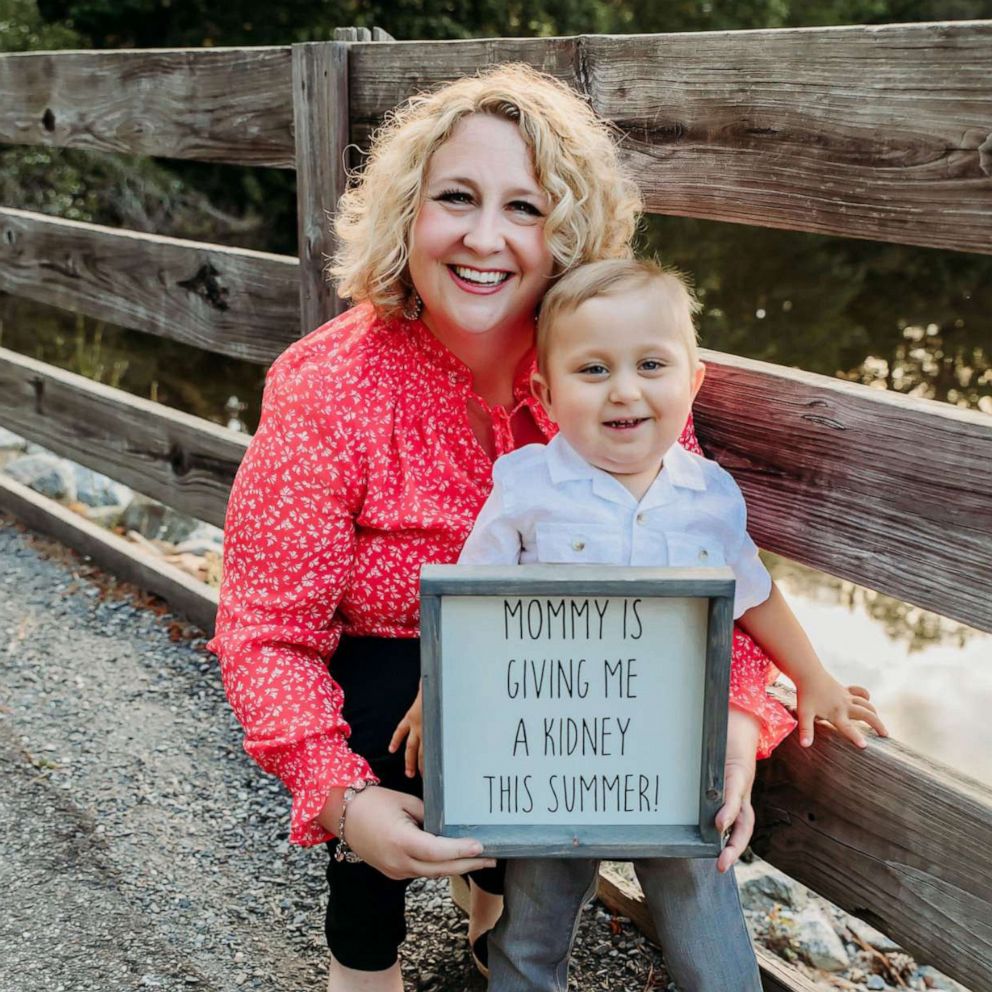 VIDEO: Mom prepares to donate kidney to her 2-year-old son