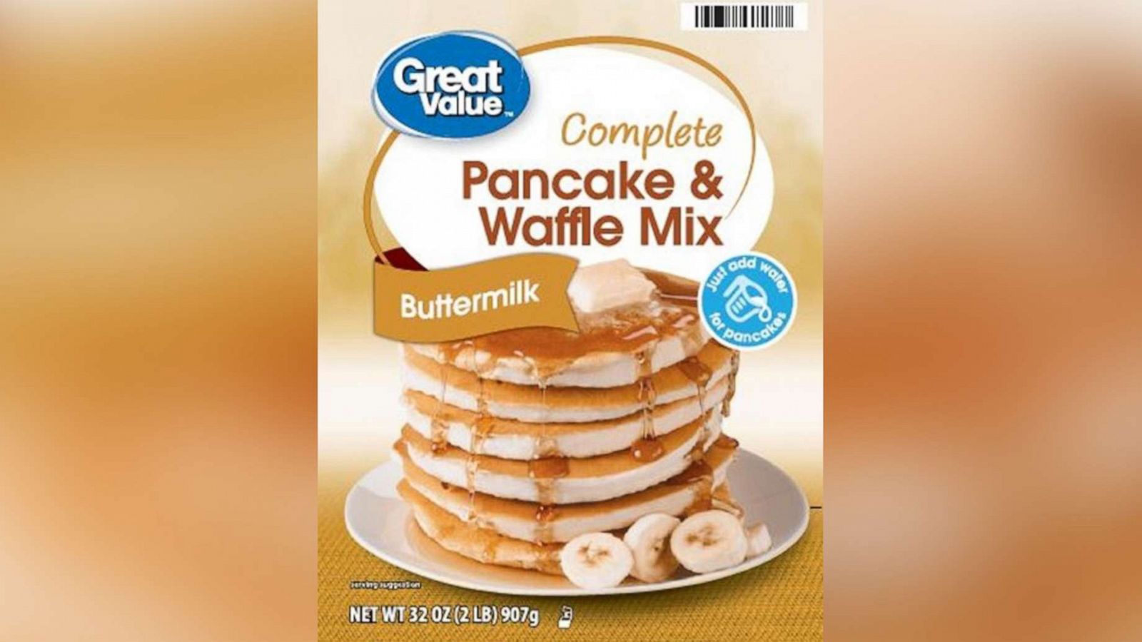 PHOTO: Continental Mills has issued a recall for a single lot of Great Value Buttermilk Pancake & Waffle Mix, UPC 078742370828, Lot code KX2063, Best By Date of 09/01/2023, due to a potential foreign material contamination.