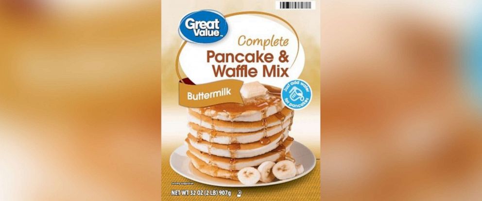 PHOTO: Continental Mills has issued a recall for a single lot of Great Value Buttermilk Pancake & Waffle Mix, UPC 078742370828, Lot code KX2063, Best By Date of 09/01/2023, due to a potential foreign material contamination.