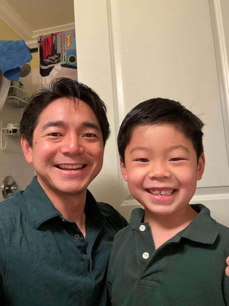 PHOTO: Yujin Chung, a father of two, shared a poem about parenting during the pandemic that went viral. Chung's newest poem will be a birthday tribute to his eldest son, who's turning 7. 
