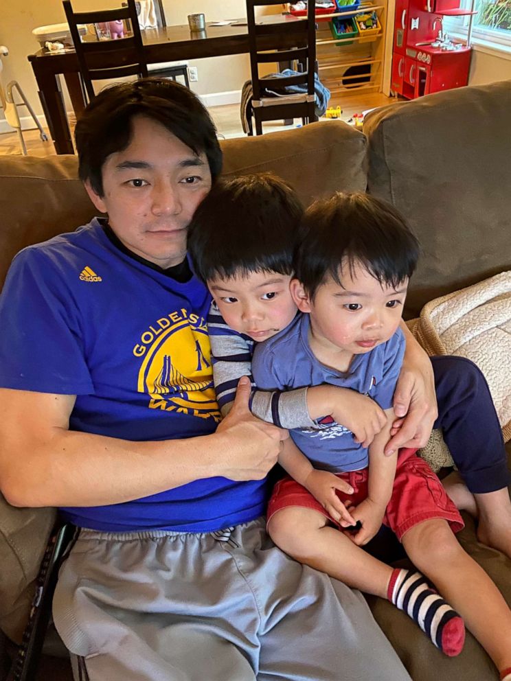 PHOTO: Yujin Chung, a father of two, shared a poem about parenting during the pandemic that went viral. Chung's newest poem will be a birthday tribute to his eldest son, who's turning 7. 