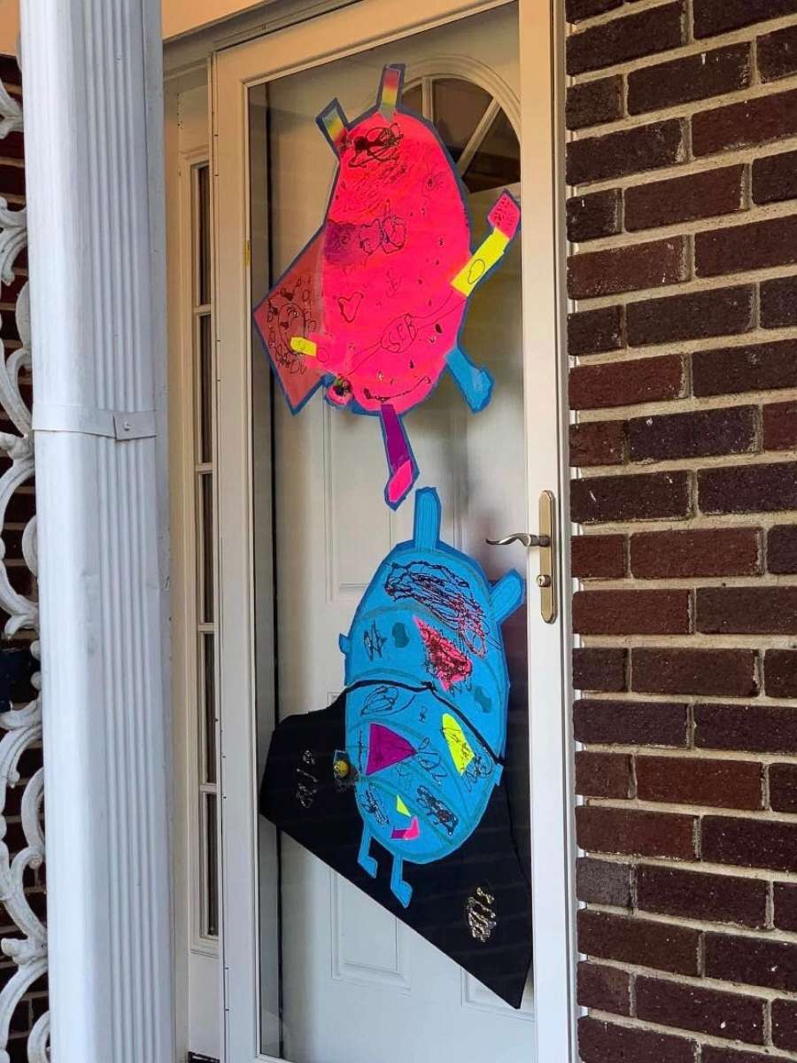 PHOTO: With social distancing being encouraged during the novel coronavirus pandemic, one Georgia neighborhood has come up with a creative way to keep its annual Easter egg hunt alive. 