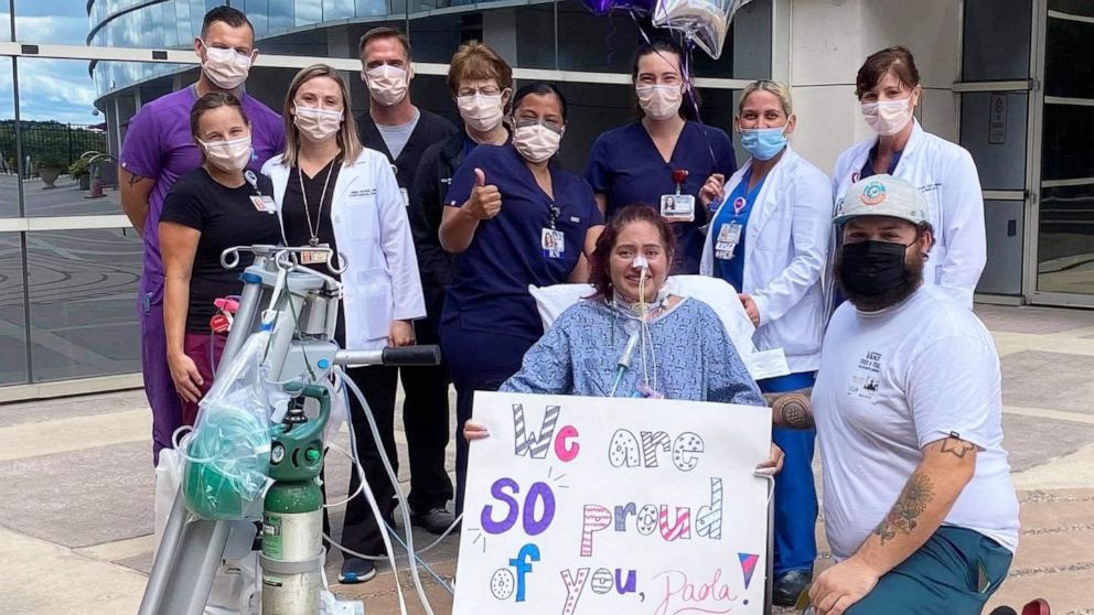PHOTO: Paola Gambini, 32, of Groveland, Florida, was hospitalized for 85 days battling COVID-19 complications.