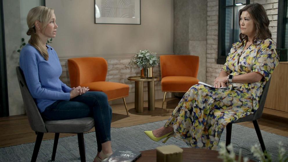 PHOTO: Sherri Papini speaks with ABC News' Juju Chang in an interview that aired June 20, 2025, on "Good Morning America."