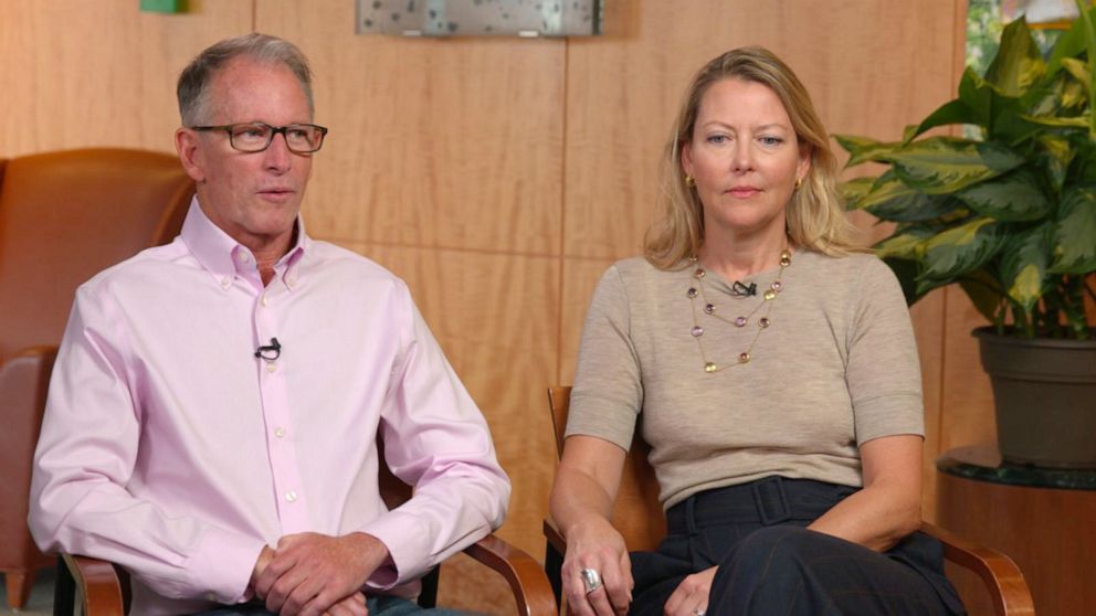 PHOTO: Chris and Debbie Barr speak to ABC News about the potentially groundbreaking procedure done to help Chris's spinal cord injury.