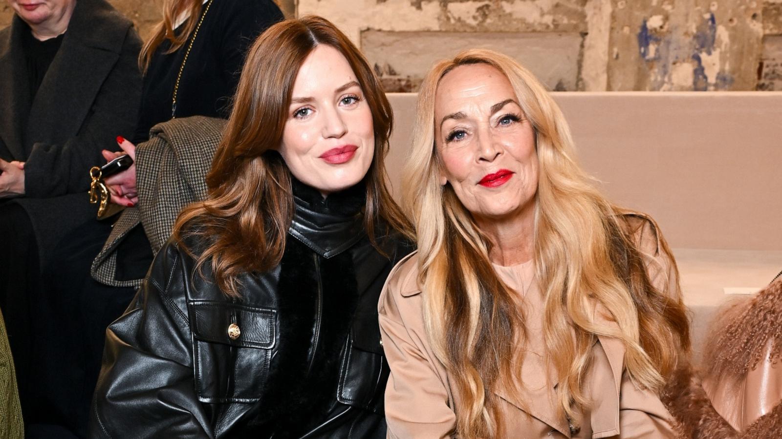 PHOTO: Georgia May Jagger and Jerry Hall attend the Chloe Womenswear Fall/Winter 2024-2025 show as part of Paris Fashion Week on Feb. 29, 2024 in Paris.