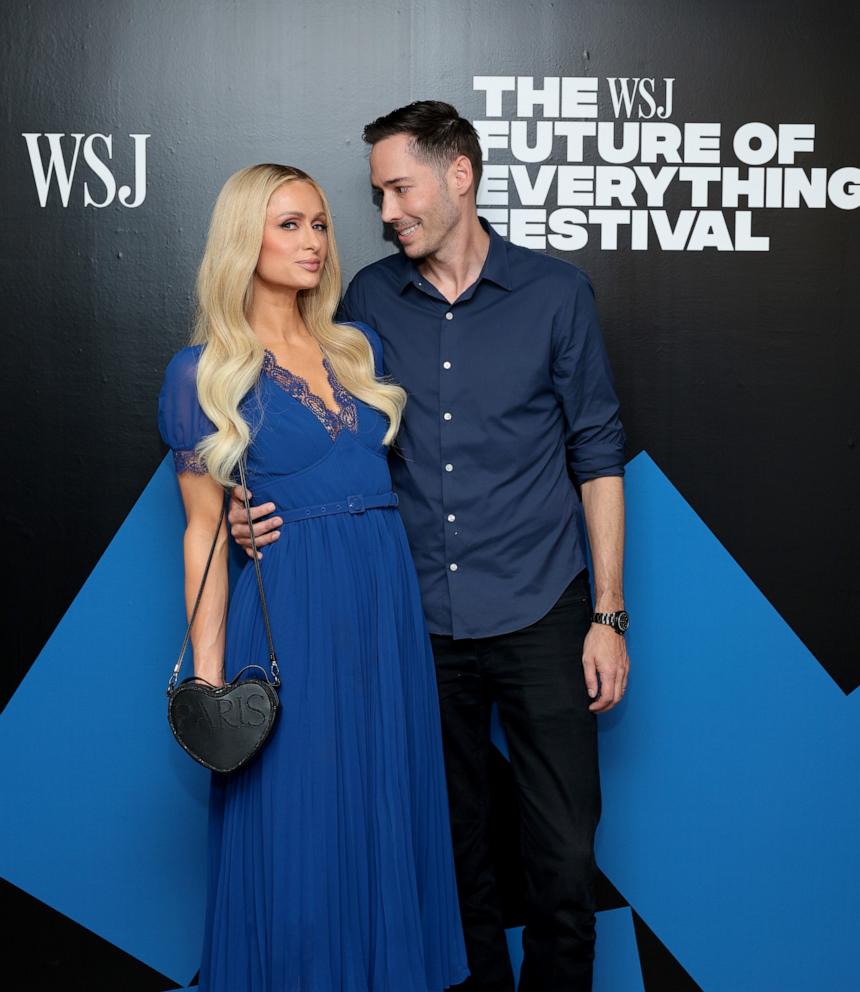 PHOTO: Paris Hilton and Carter Reum attend The Wall Street Journal's The Future of Everything Festival on May 21, 2024 in New York City.