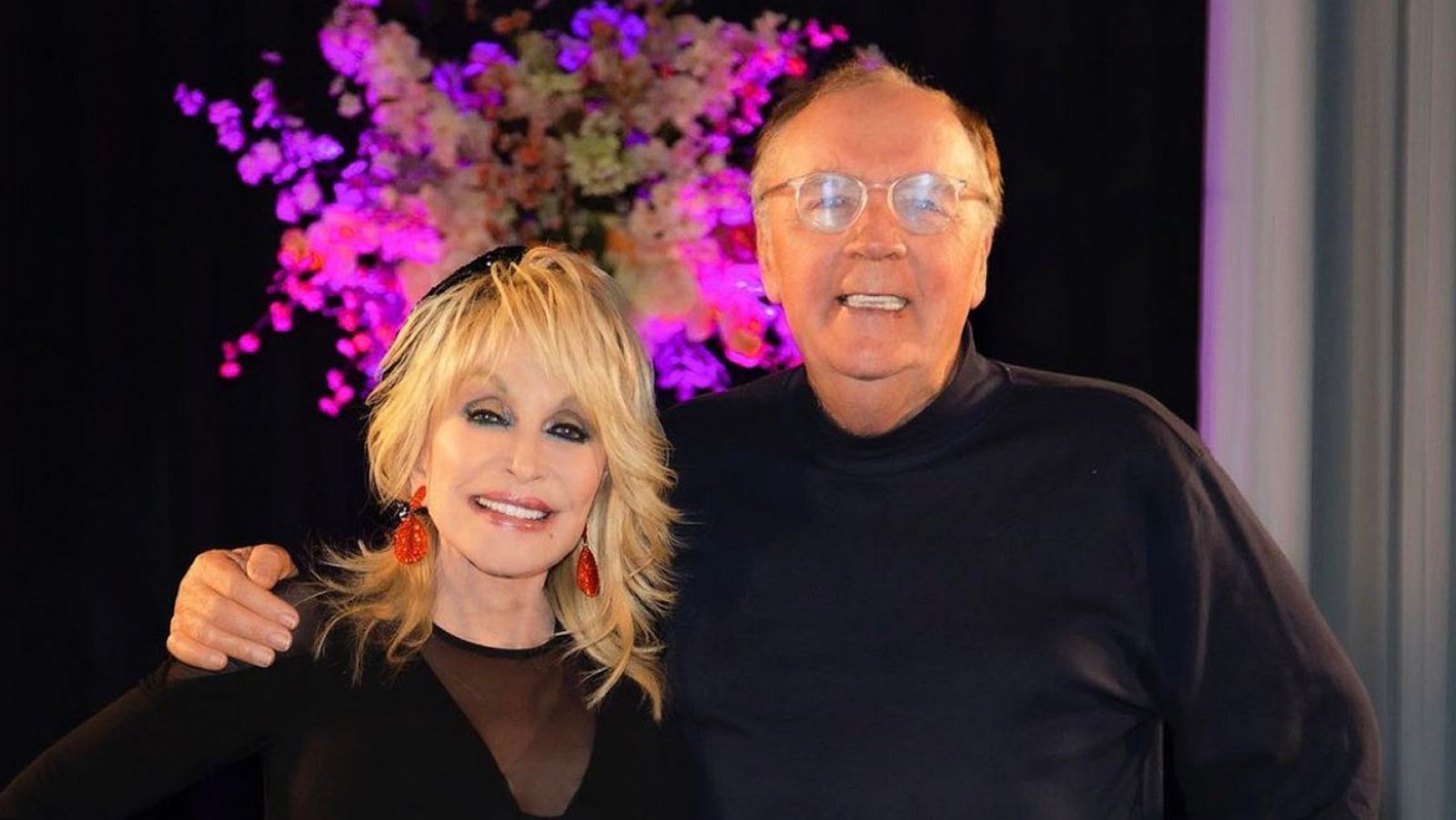 PHOTO: Dolly Parton and James Patterson in a photo Parton posted to her Instagram account.