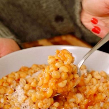 PHOTO: A bowl of pasta e ceci.